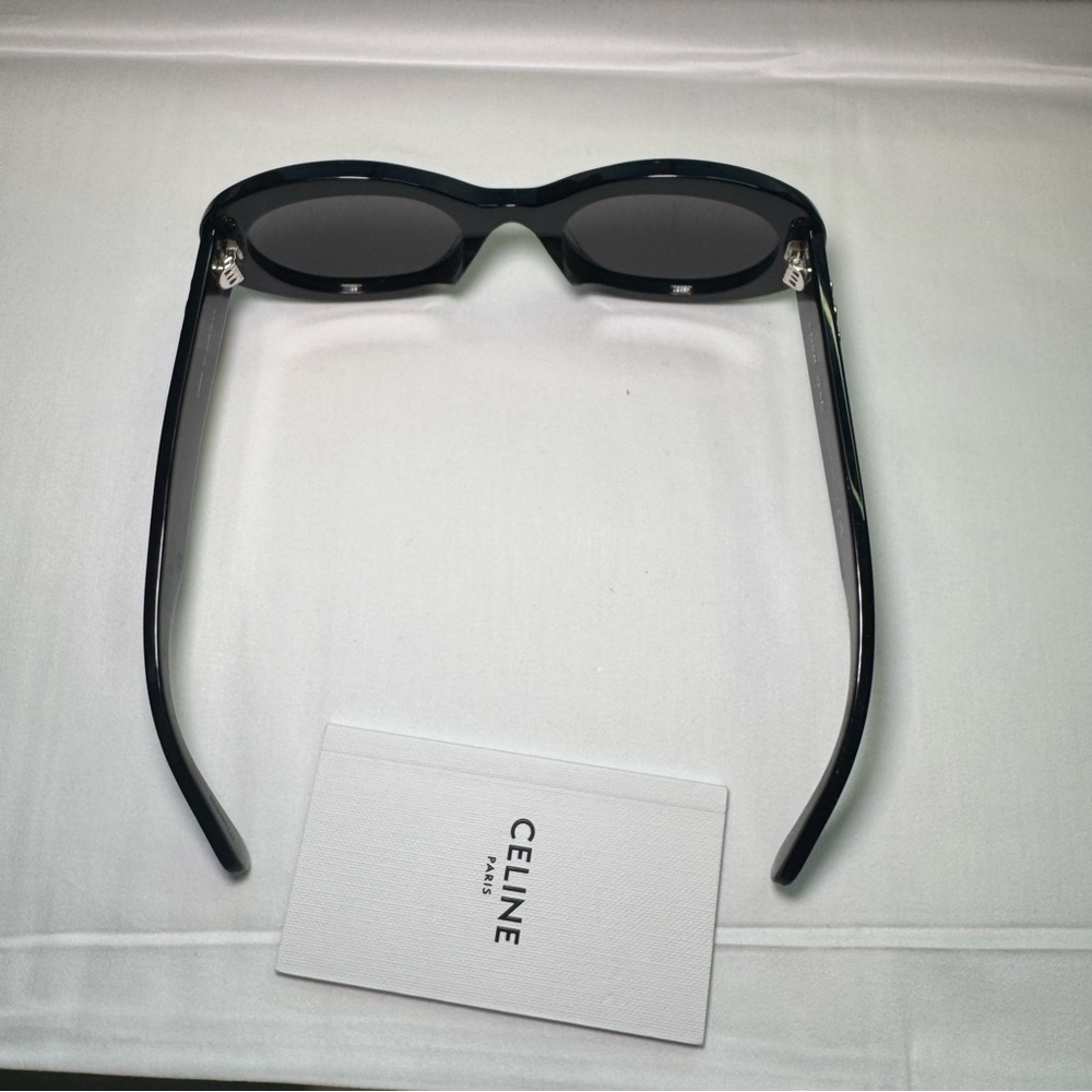 Celine Triomphe Logo Oval Acetate CL40194U Sunglasses - Picture 8 of 11